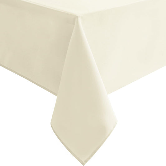 Hiasan Champagne Square Tablecloth - Waterproof and Spillproof Restaurant Washable Polyester Table Cloth for Dining Room, 30 x 30 Inch