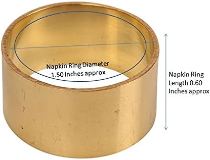 Gorgeous Beautifully Handcrafted Stunning Large Size Gold Color Party Dining Table Napkin Holders (Set Of 6)