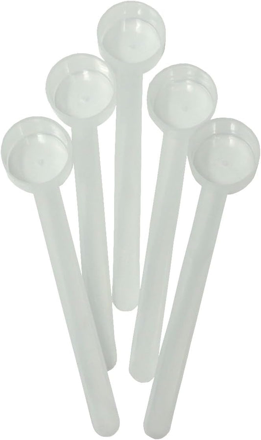 9 mL (9 CC) Long Handle Scoop for Measuring Coffee, Pet Food, Grains, Protein, Spices and Other Dry Goods (Pack of 5)