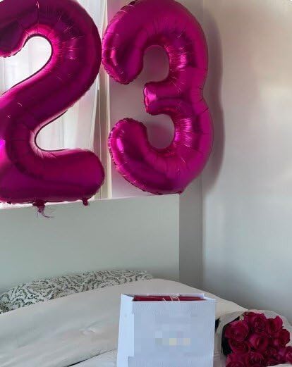 40 Inch Hot Pink 23 Large Number Balloon, 23 23rd Hot Pink Birthday Party Decorations, Number 23 Foil Balloons for Anniversary Party Graduations Celebration Supplies