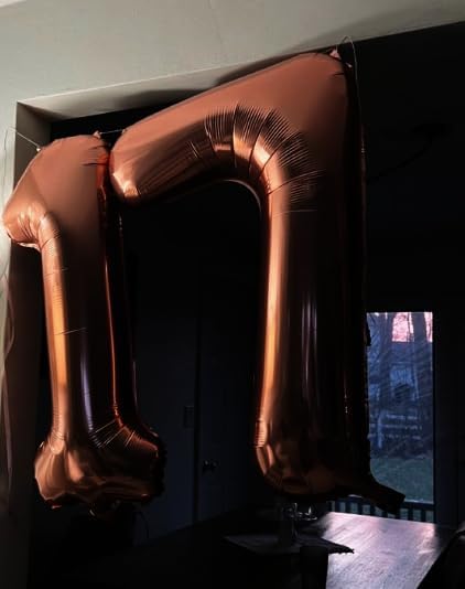 Coffee Brown Number 1 Balloon 40 inch, Number 1 Birthday Balloons for Boy Girl, Dark Brown Foil One Balloon for 1st 10 11 12 16 18 Birthday Party, Anniversary Celebration Numbers Decorations