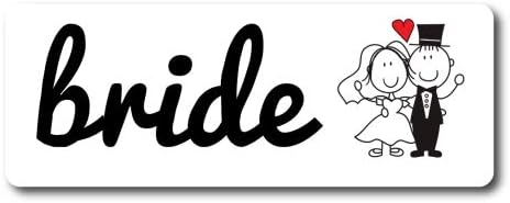 Magnet Me Up Bride Magnet Decal, 3x8 Inches Heavy Duty Automotive Magnet for Car Truck SUV