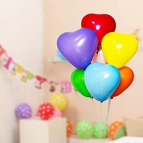 50 6-inch Pink Color Heart shaped Latex Balloons for Valentines Day,Propose Marriage,Wedding Party.