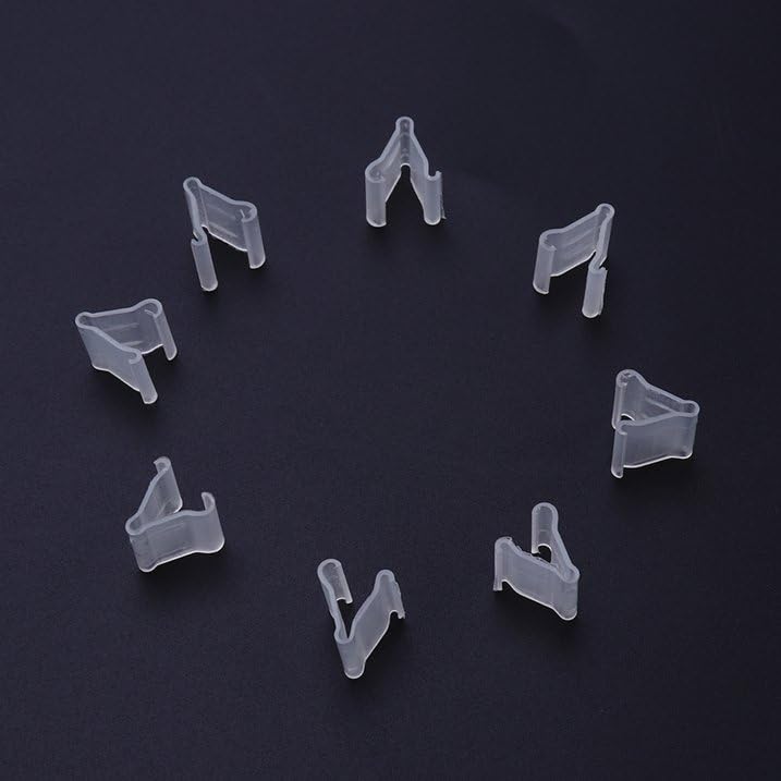 100Pcs Transparent Balloon V-shaped Clip Wedding Balloon Clip Creative Plastic V-Shaped Wedding Event Party Halloween Sealed Decorations