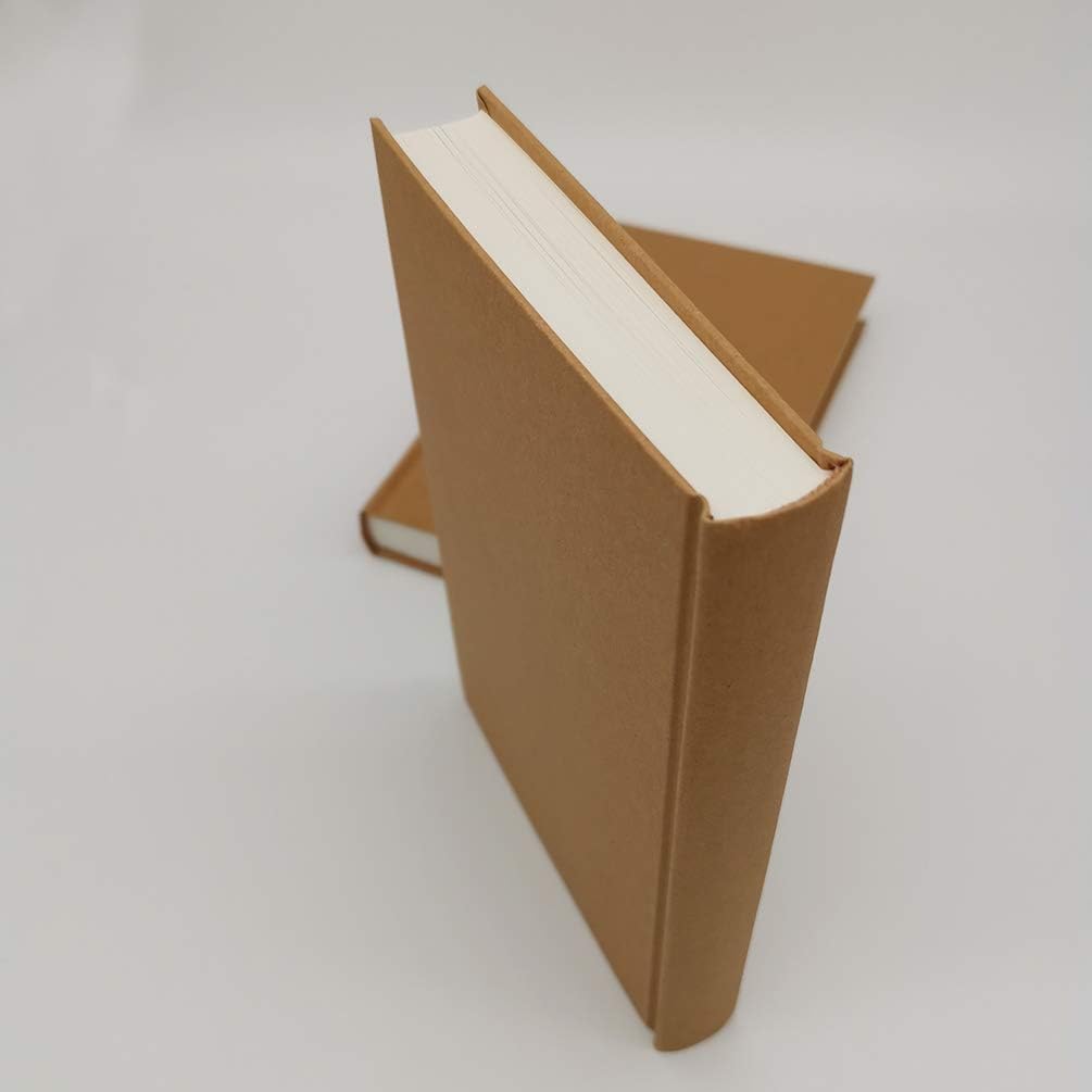 5.5x8.25 Sketch Book, Pack of 5, Each with 120 Sheets (100gsm), Hardcover Bound Sketch Notebook, Acid Free Blank Drawing Paper, Ideal for Kids & Adults, Kraft Cover