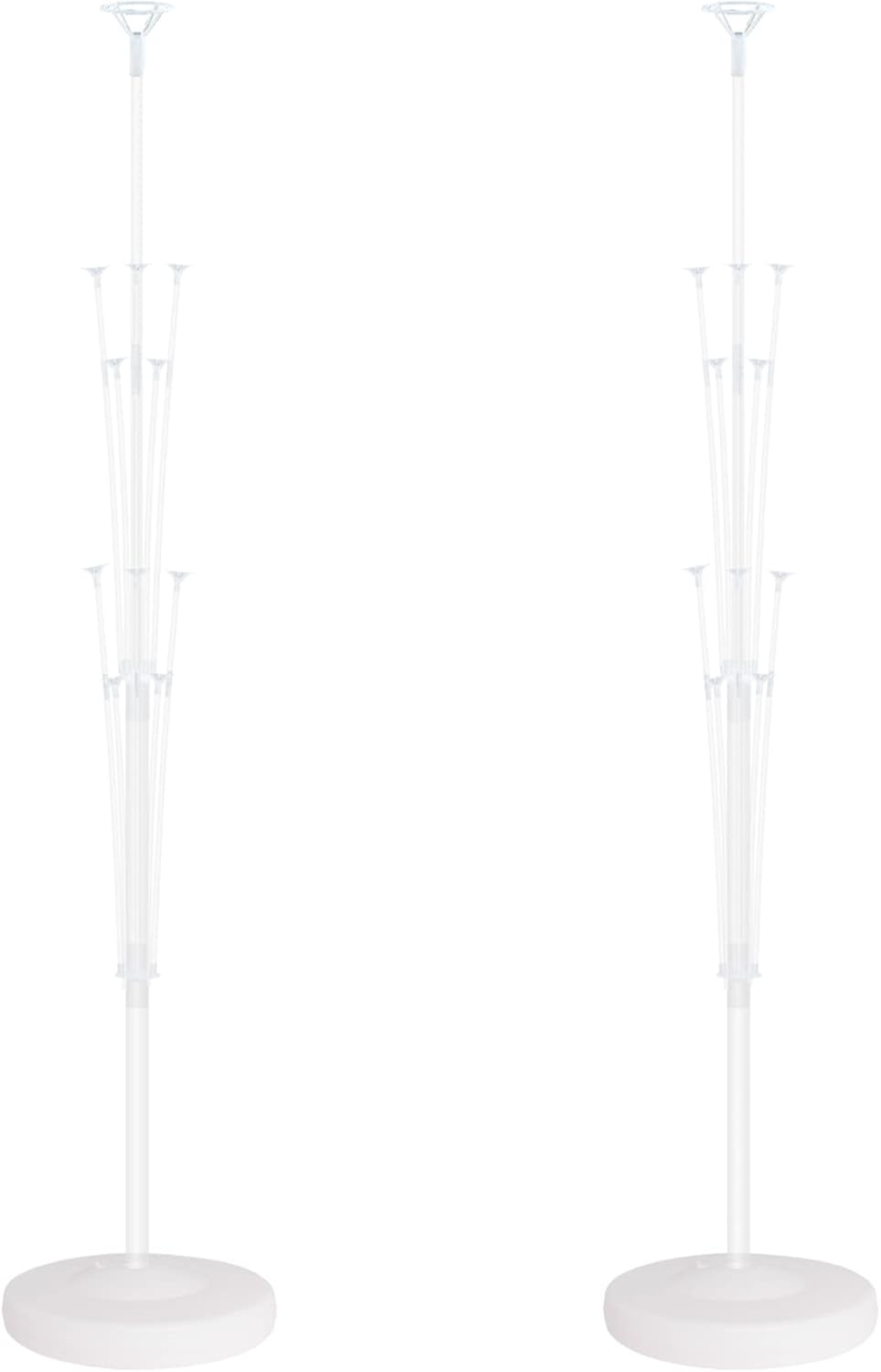 Balloon Column Stand Kit for Floor - Set of 2, Base and Pole,Balloon Tower Backdrop Decoration for Wedding, Birthday Party, or Bachelorette Parties (Balloons not included)