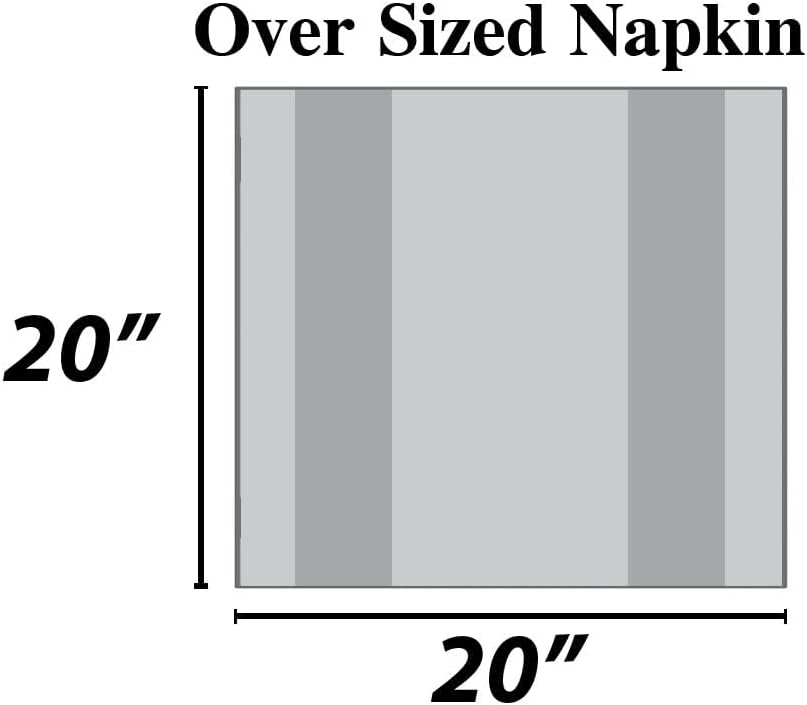 Urban Villa 12-Pack Ivory Dinner Napkins 100% Cotton Coth Napkins (20x20 Inches) Everyday Use Premium Quality Over Sized with Mitered Corners Ultra Soft Durable Hotel Quality