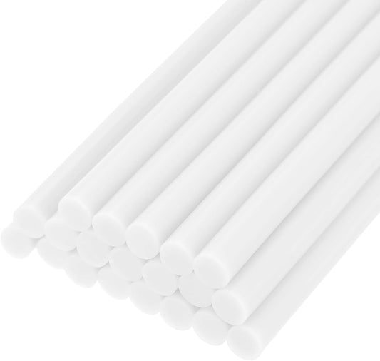 uxcell 20pcs Hot Glue Sticks for Glue Gun 7mm/0.27-inch x 4-inch Mini Hot Melt Adhesive Glue Stick Cream