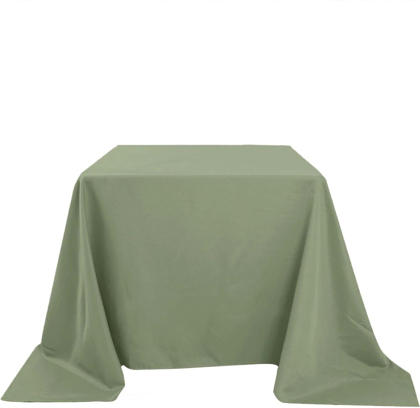 Efavormart 90" Eucalyptus Dusty Sage Wholesale Linens Polyester Square Linen Tablecloth for Kitchen Dining Catering Wedding Birthday Party Events