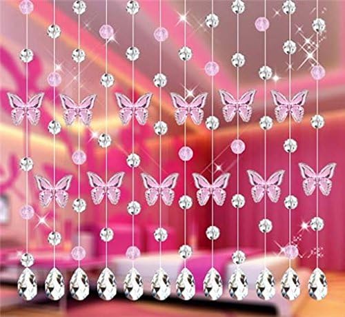 Fushing 20Pcs Chandelier Crystals, Clear Teardrop Crystal Chandelier Pendants Parts Beads, Hanging Crystals for Chandeliers (76mm, Clear)