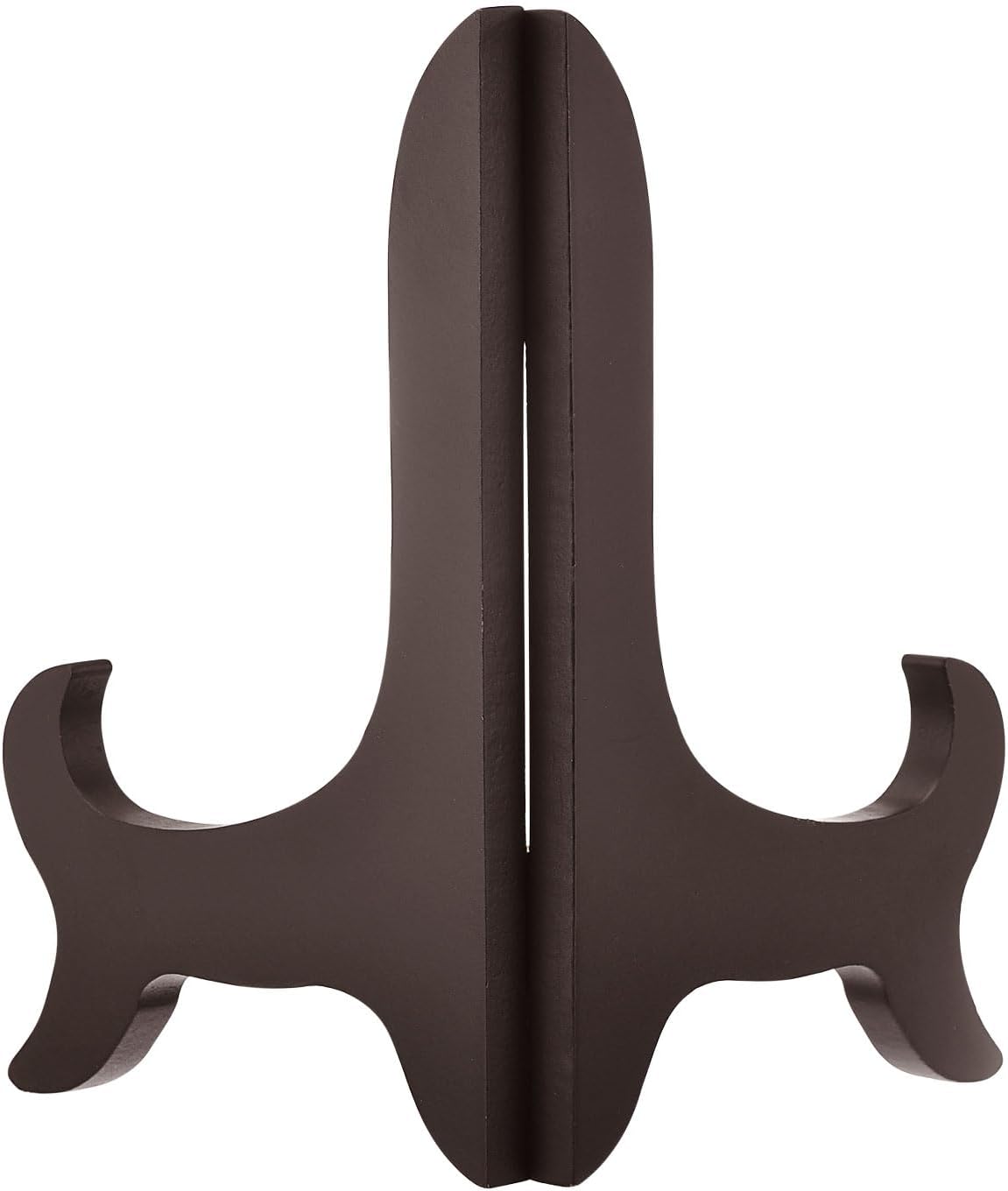 uxcell 7" Easel Plate Holder, Wooden Folding Display Stand Brown for Decorative Picture Frame