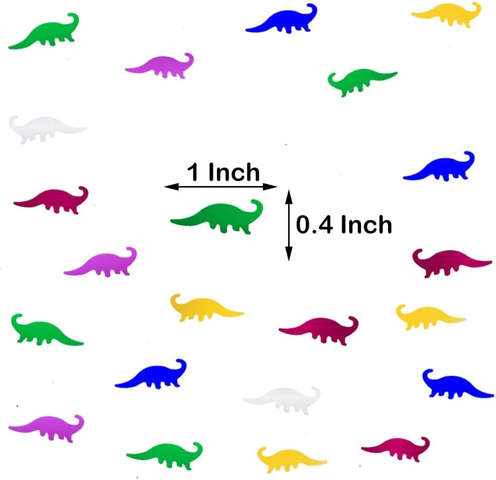 Confetti Dinosaur Confetti Table Metallic Foil Scatter Dino Baby Shower Birthday Theme Party Celebrations Table Decoration Arts Crafts DIY for Little Kids Children Girl Party Favor(Dinosaur)