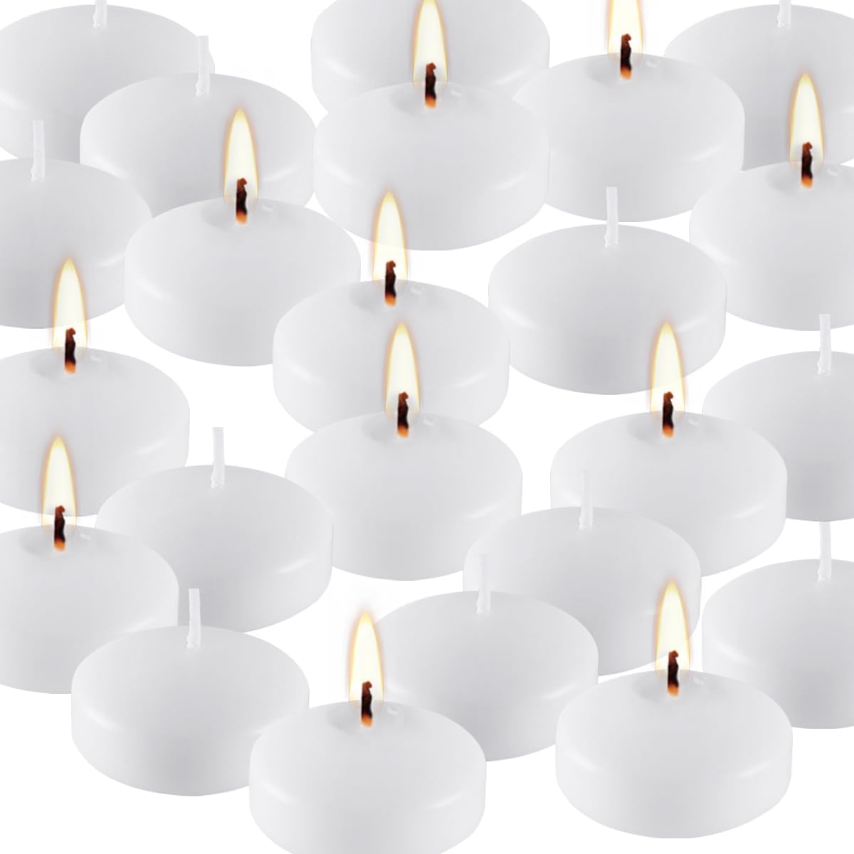 Mini Spell Chime Taper Candle Set of 20, 4 Inch Tall Unscented Rituals Candles for Altar Meditation Supplies Rituals (White, Set of 24)