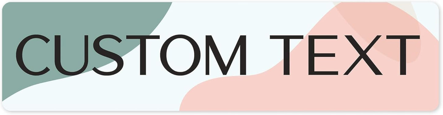 Custom Sign, Christmas Gift Custom Street Sign, 11 Font Colors, 13 Font Styles, 4 Hole Options, 22 Sizes, 3x12 Inches, Rust Free DiBound, Fade Resistant, Made in USA by My Sign Center (Minimalist)