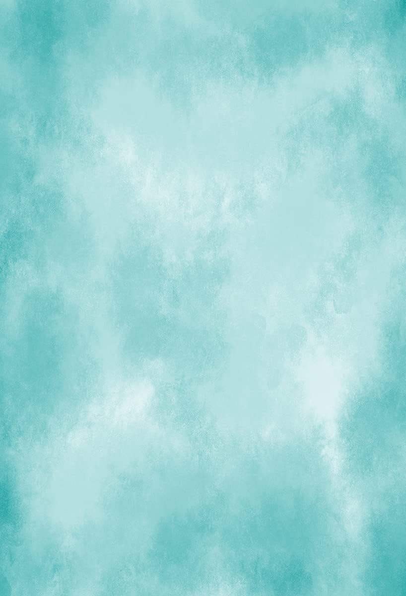 5x7ft Aqua Abstract Solid Photography Backdrops Gradient Portrait Photo Booth Background for Photographyer