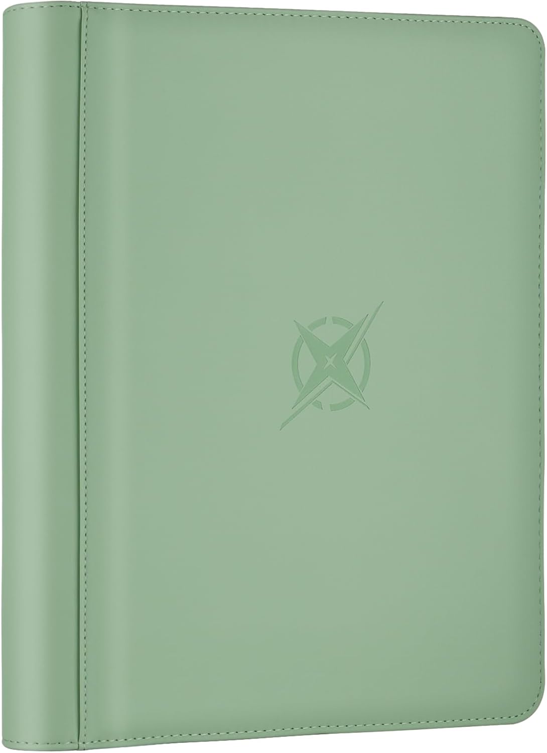 Trading Card Binder, Card Binder 9 Pocket for Trading Cards, Holds 540 Cards, Zippered Premium Card Collection Binder Album for Game Card, Sports Card, Yugioh, MTG (Soft Green)