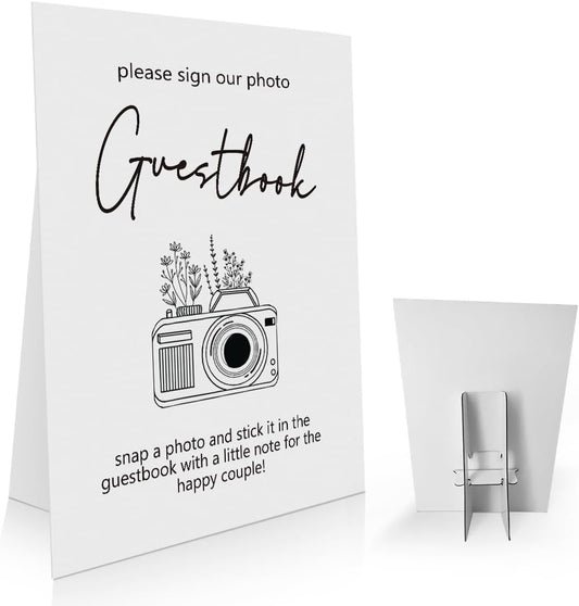 Wedding Photo Guestbook Sign 8 x 11 Inch, Photo Guest Book Sign, Photo Minimalist Wedding Sign, Reception Signage, Snap It Sign, Modern Wedding Sign WDS18