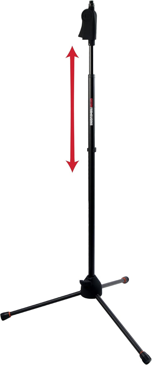Gator Frameworks Deluxe Tripod Microphone Stand with Clutch Height Adjustment (GFW-MIC-2100)