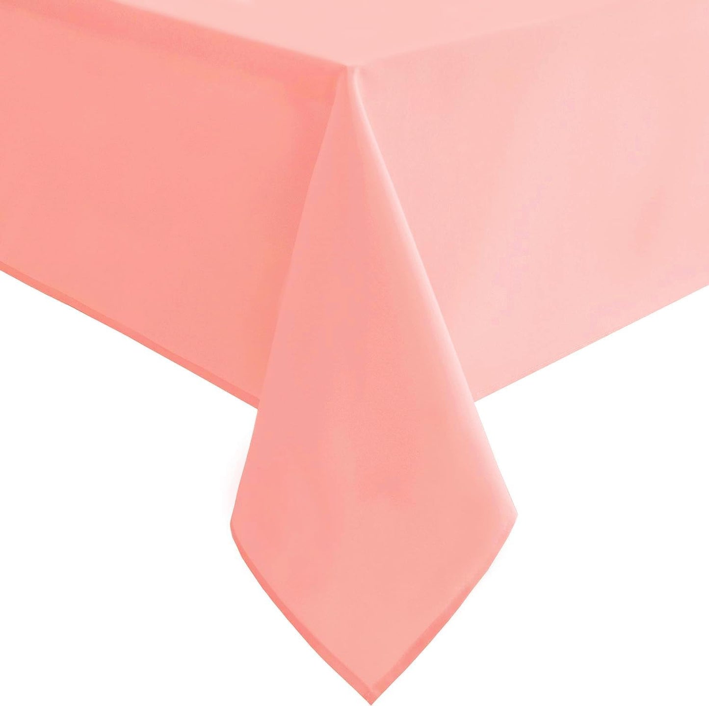 Hiasan Rose Pink Tablecloth for Square Tables - Waterproof and Spillproof Washable Fabric Table Cloth for Dining Room Kitchen Party, 60 x 60 Inch