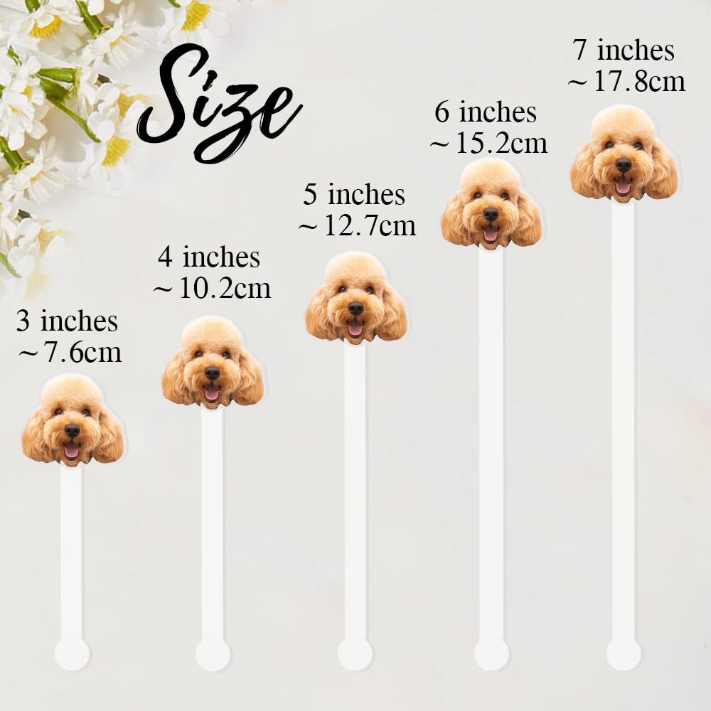 Custom 50 Pcs Double-Sided Wedding Pet Stir Sticks, Personalized Dog Cat Stir Stick, Acrylic Cocktail Stirrers, Wedding Drink Stirrers, Bachelorette Gifts, Bridal Shower Decorations