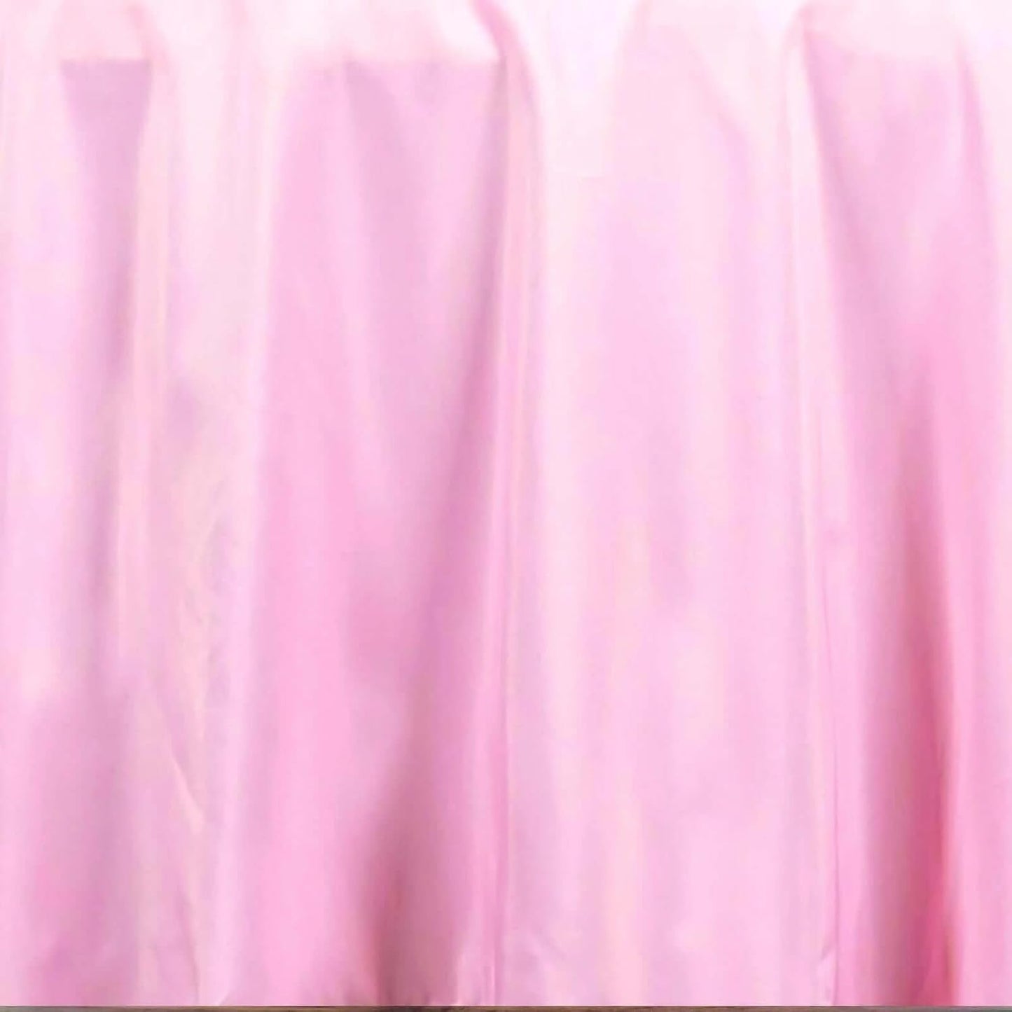 Efavormart Round Tablecloth, 108 Inch Stain & Wrinkle Resistant Washable Table Cloth, Decorative Polyester Fabric Table Cover for Banquet, Wedding, Dining- Pink