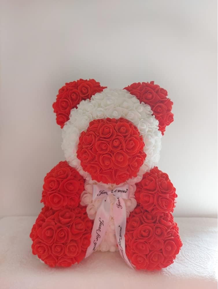 Artificial Flowers 100PCS 3CM Mini Fake Roses for DIY Wedding Bouquets Centerpieces Party Baby Shower Home Decorations (Red)