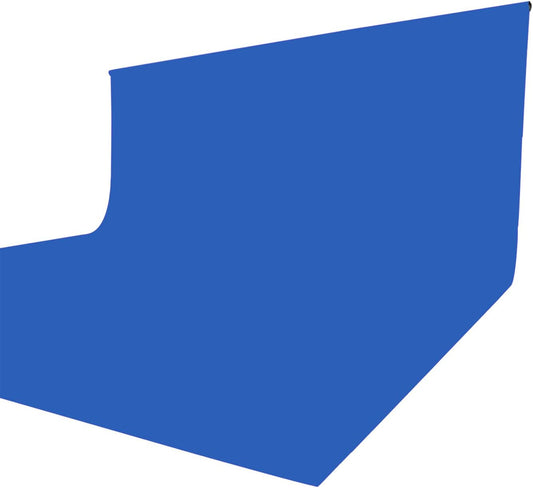 ISSUNTEX 10X20 ft Background Muslin Backdrop, Photo Studio, Collapsible High Density Screen for Video Photography and Television-Blue