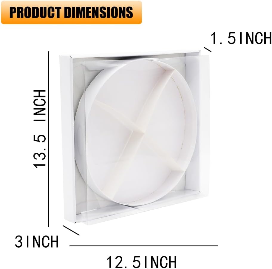 12" Fillable Cardboard Letter Charcuterie Gift Cupcake Box With Cover Sweets Packaging (O)