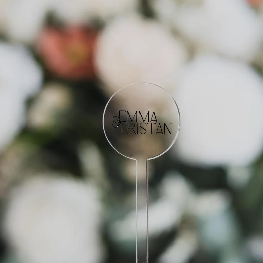 Personalized Wedding Drink Stirrers, Custom Anniversary Stir Swizzle Sticks, Cocktail Bar Last Name Wedding Decorations, Customized Cocktail Stirrers 3