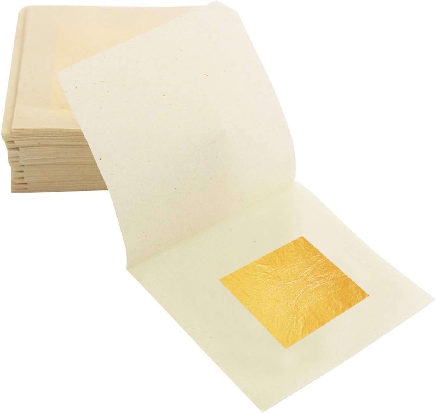 Edible Gold Leaf Sheets, 10 Sheets 1.7" 24kt Gold Foil Edible for Cake Baking, Genuine Food Gold Foil Paper for Cooking, Dessert, Gilding, Craft Art, Holiday Decoration