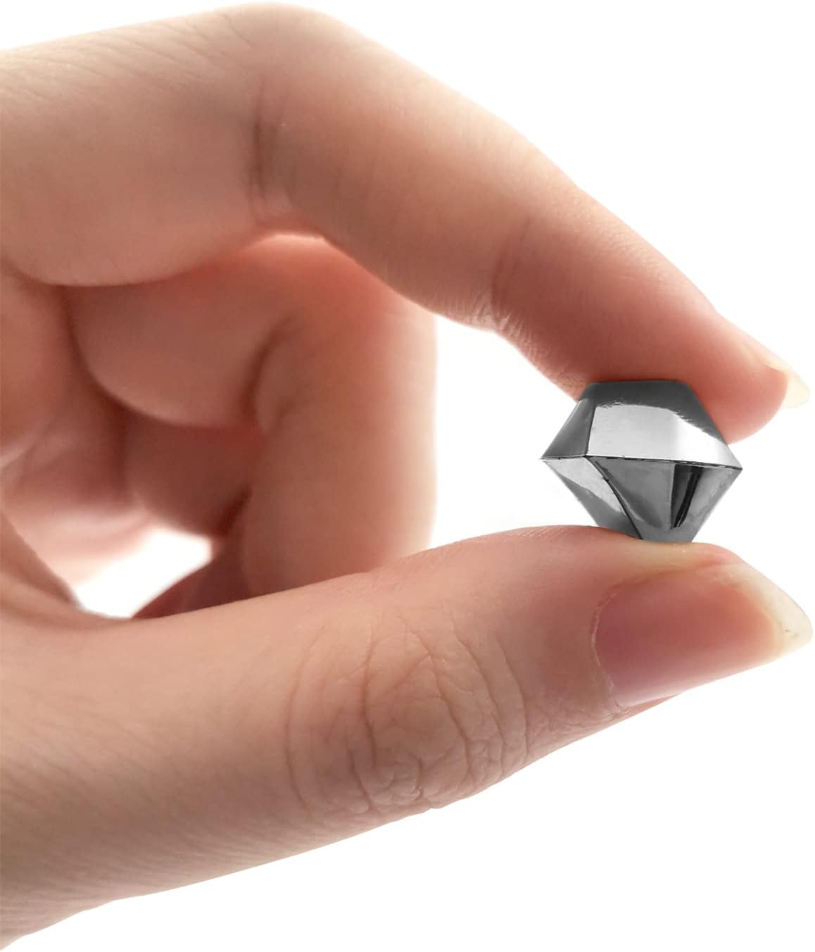 Fake Crushed Ice Cubes, Vase Fillers, 11 * 14 mm 650 pcs Reusable Fake Ice Cubes Artificial Acrylic Crystal Cubes for Wedding Decor Gold