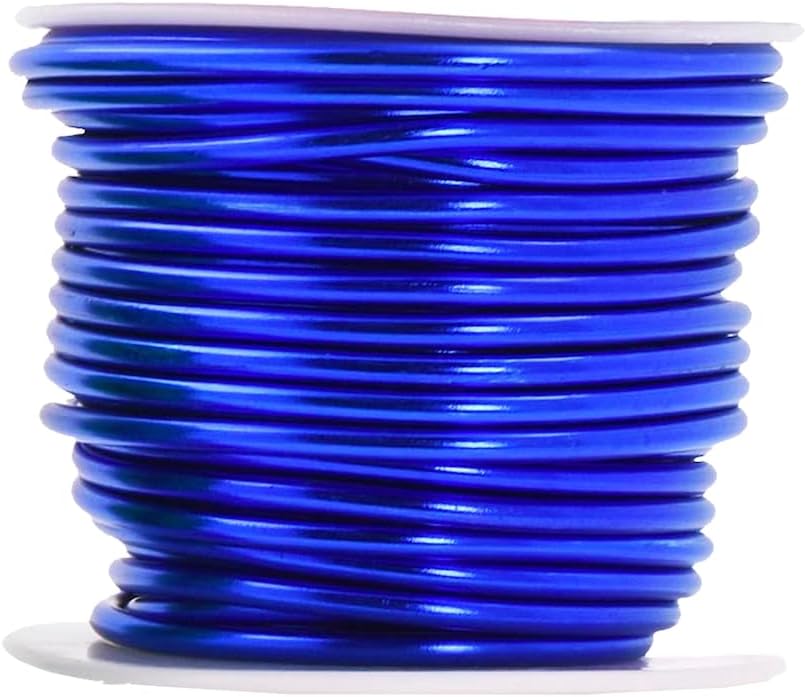Mandala Crafts 10 Gauge Anodized Aluminum Craft Wire for Jewelry Making - 128 FT Colored Flexible Rainbow Wire - Bendable for Bonsai Armature Crafting Sculpting
