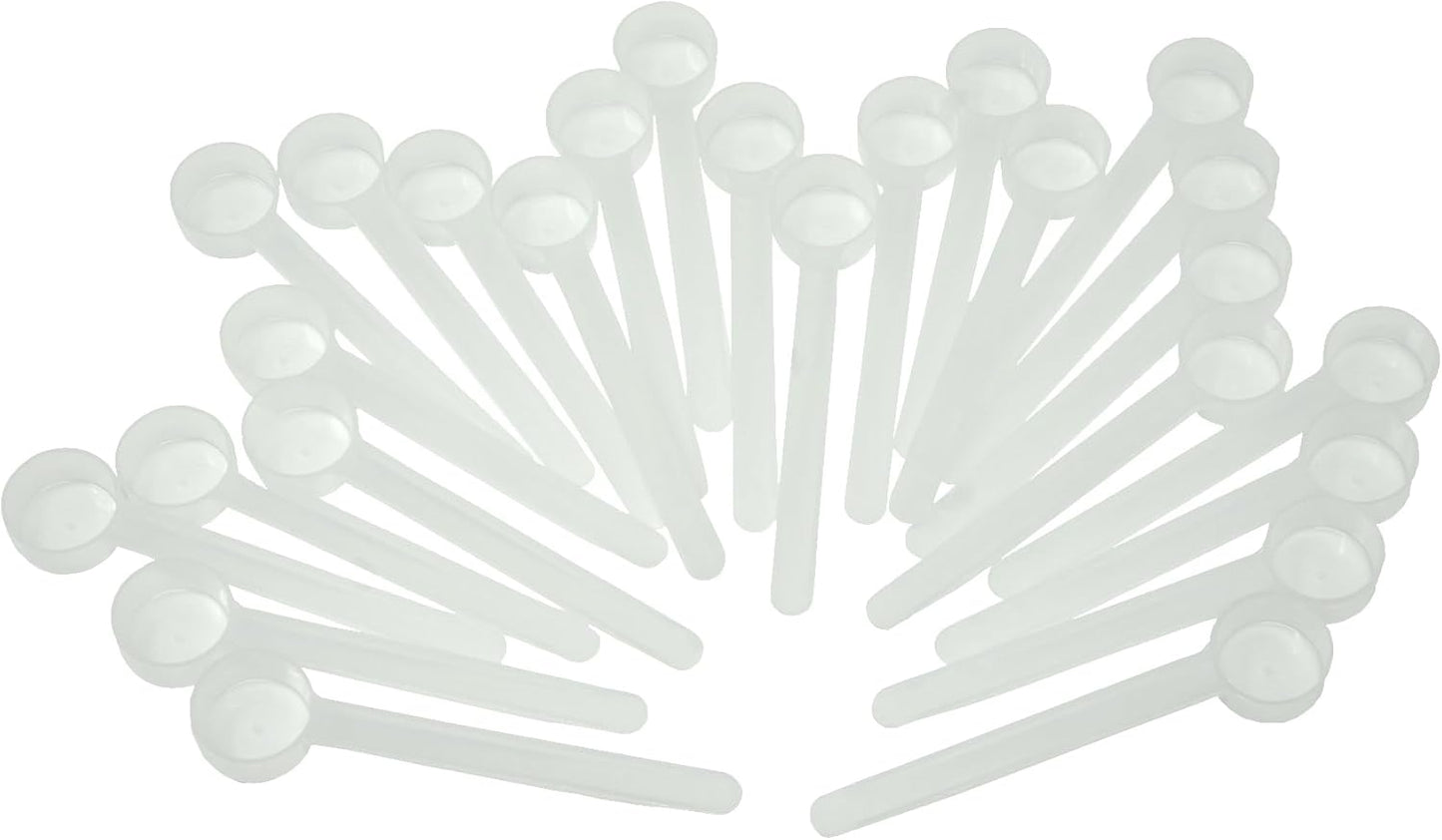 4 mL (3/4 Teaspoon) Long Handle Scoop for Measuring Coffee, Pet Food, Grains, Protein, Spices and Other Dry Goods (Pack of 100)