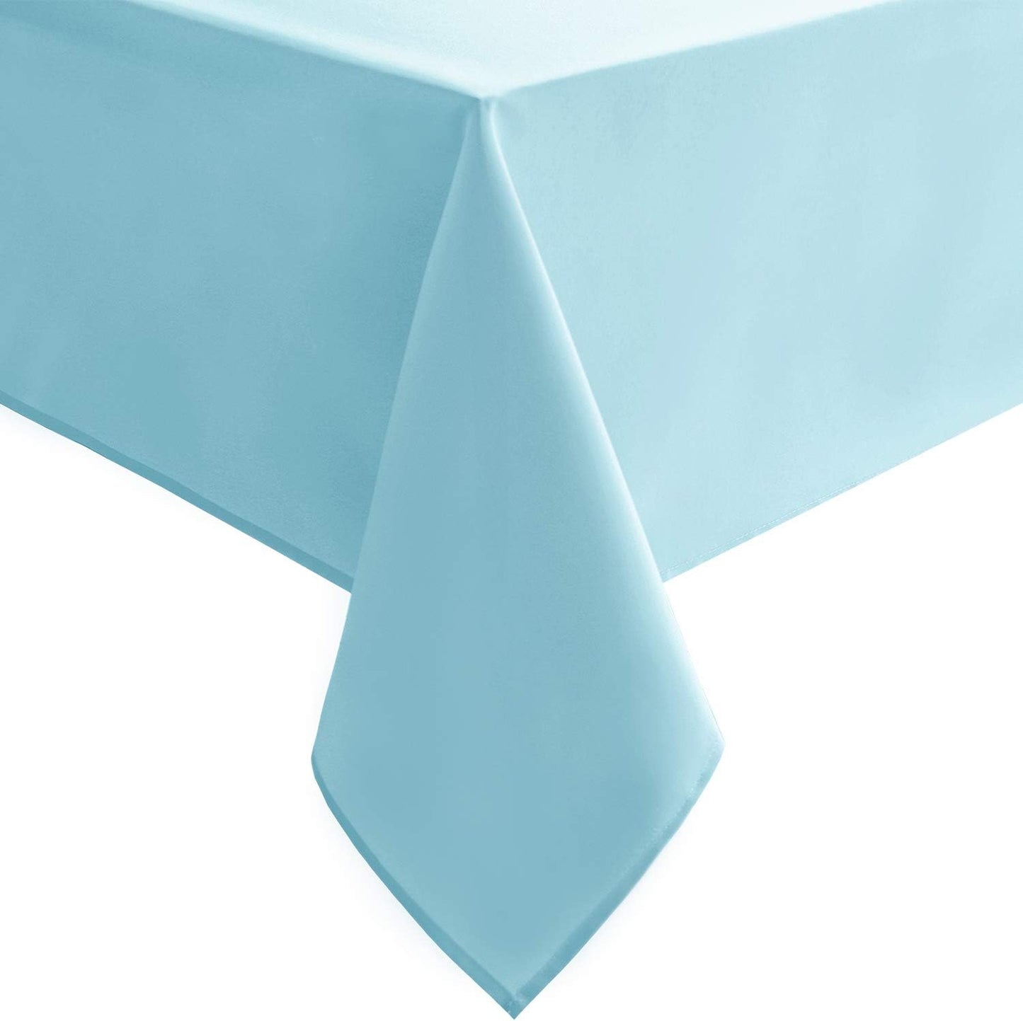 Hiasan Small Tablecloth for Square Tables - Waterproof and Spillproof Washable Fabric Table Cloth for Spring Dining, Outdoor Picnic (Sky Blue, 40 x 40 Inch)