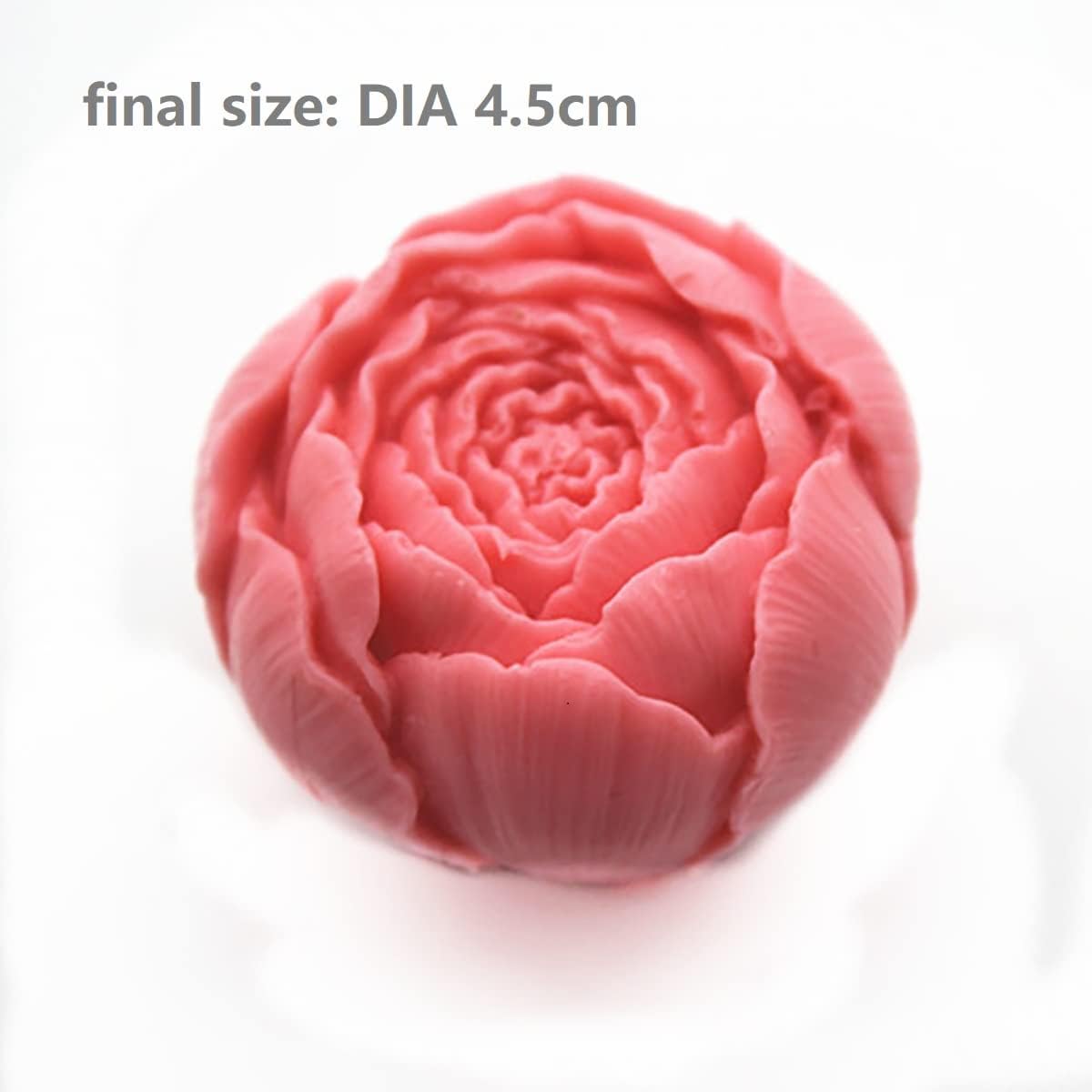 Rose & Peony Silicone Mold Set - Resin & Soap Mold for Candle & Cake Decoration