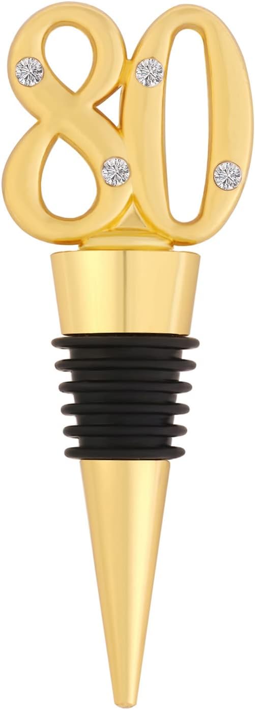24 Pack 80th Birthday Favors For Guests-80 Years Old Wine Bottle Stoppers With Gift Box For 80th Wedding Anniversary Party Favor Decoration Souvenirs