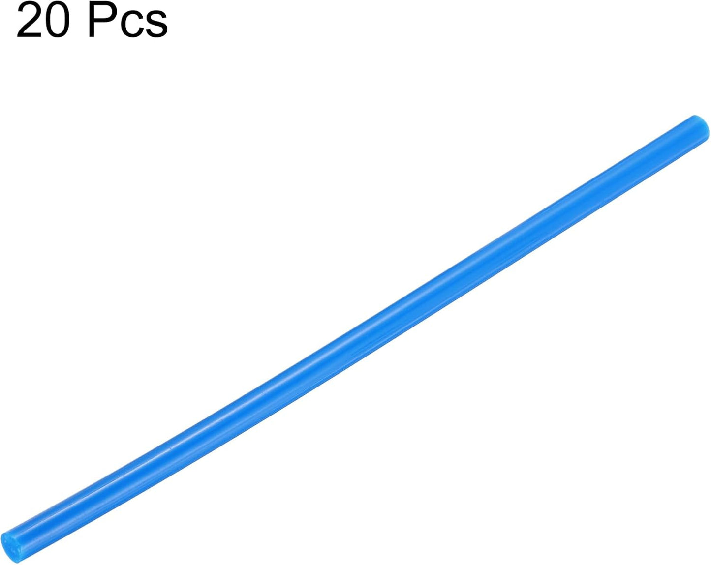 uxcell 20pcs Hot Glue Sticks for Glue Gun 7mm/0.28-inch x 8-inch Mini Hot Melt Adhesive Glue Stick Blue