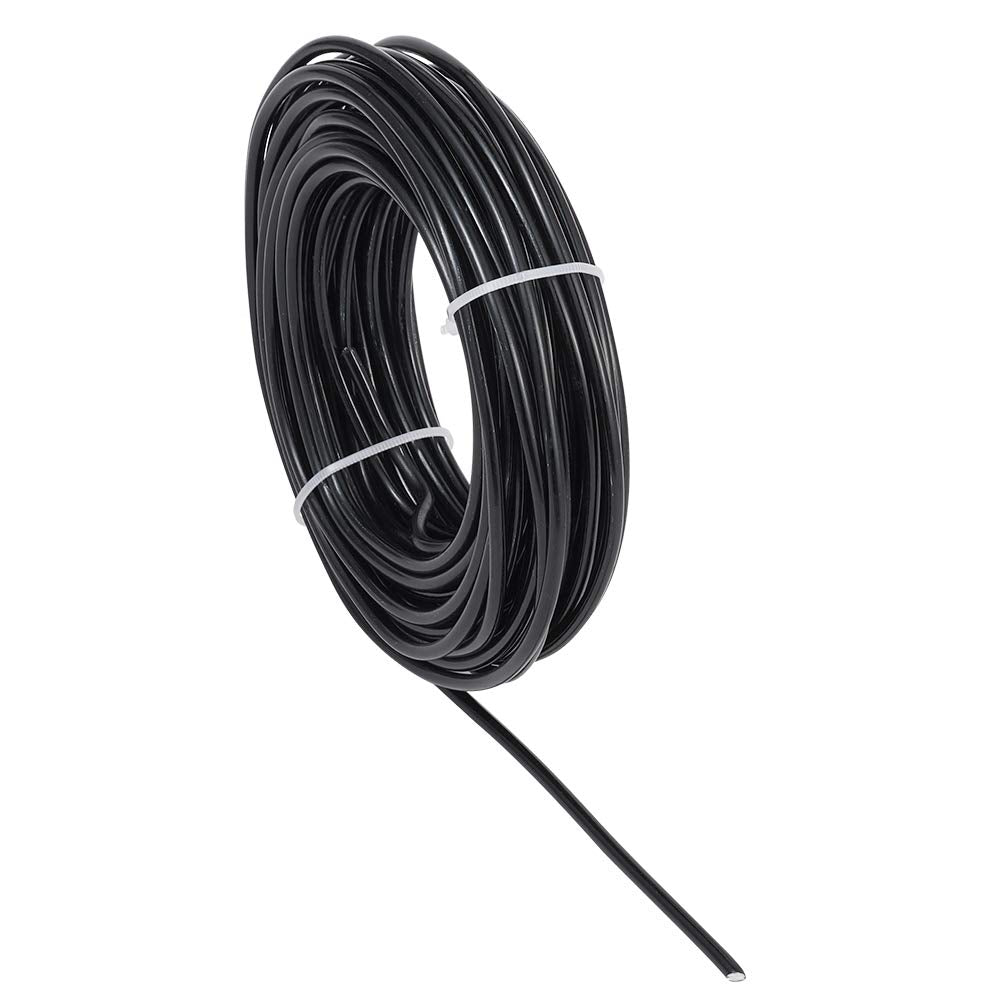 Fashewelry 52 Feet 4mm Black Aluminum Wire Bendable Metal Craft Wire for Beading Sculpting Jewelry Making