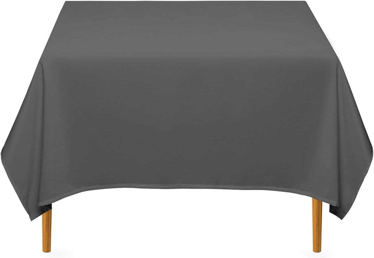 Lann's Linens - 10 Premium 70" Square Tablecloths for Wedding/Banquet/Restaurant - Polyester Fabric Table Cloth - Dark Gray
