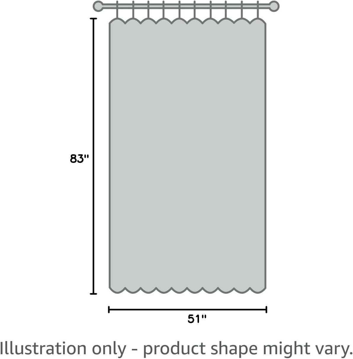 Window White Sheer Curtains 51x83 Inches Long 2 Panels Sheer White Curtains Basic Rod Pocket Panel for Bedroom Children Living Room Yard Kitchen (White, 51" W x 83" L | 2 pcs)