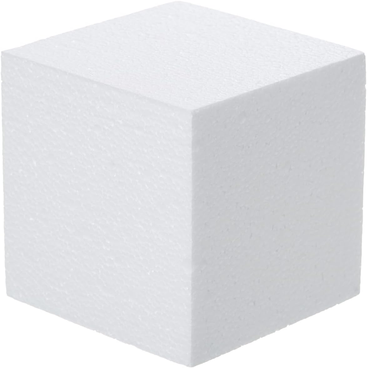 Crafare 4x4x4inch Square Foam Blocks 6 Pack Polystyrene Foam Cubes for Craft Arts School Projects Sculptures Floral Arrangements Modeling and Centerpieces