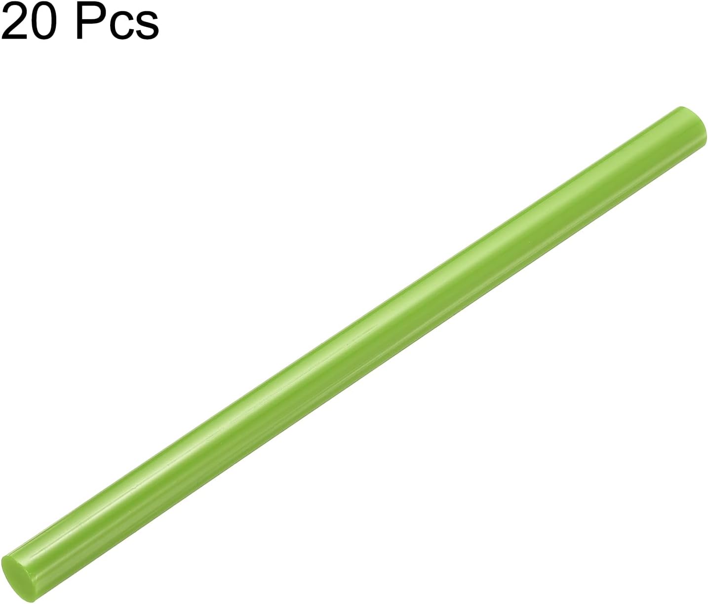 uxcell 20pcs Hot Glue Sticks for Glue Gun 11mm/0.43-inch x 8-inch Mini Hot Melt Adhesive Glue Stick Light Green
