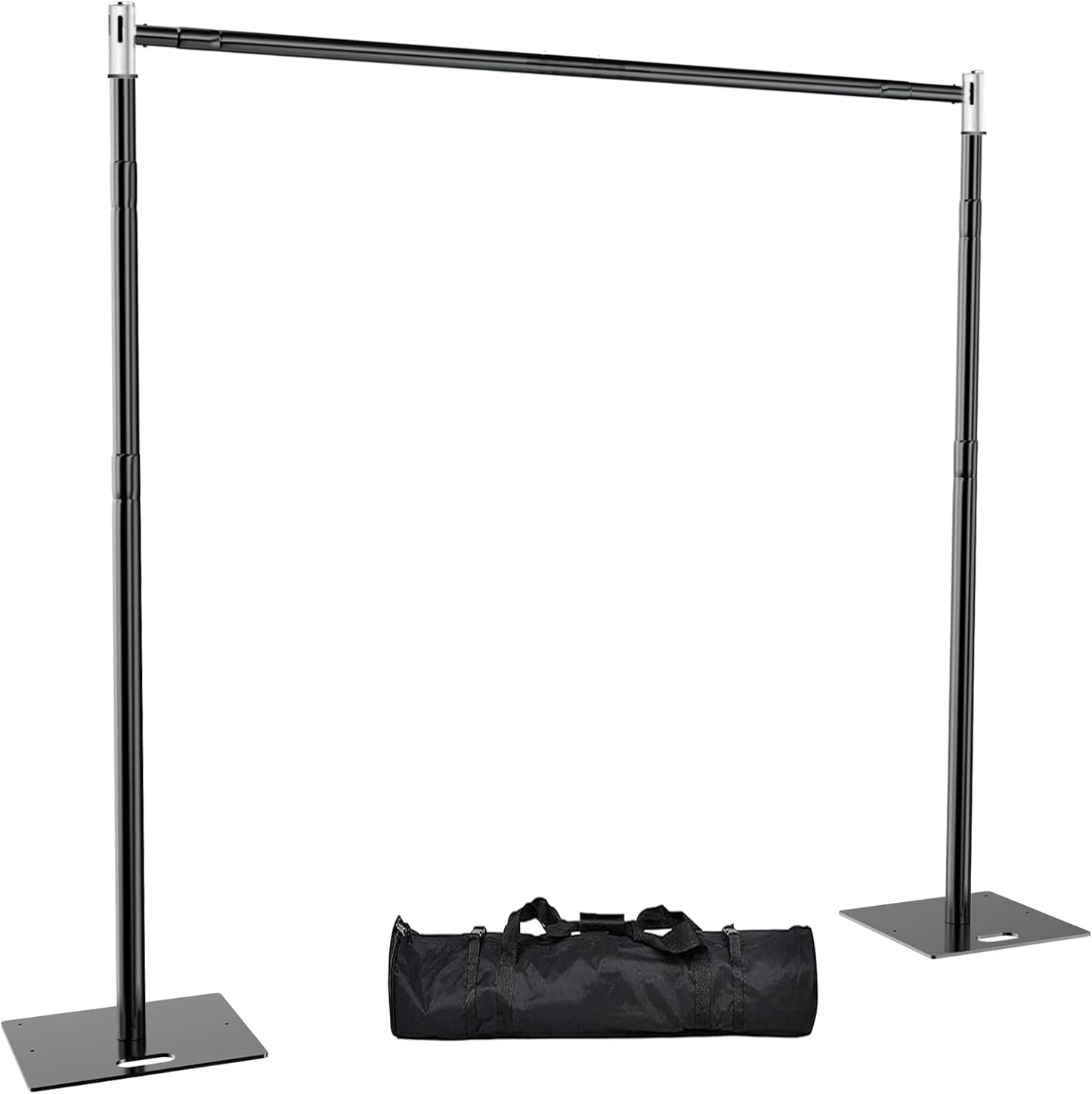 Pipe and Drape Backdrop Stand 10FT x 10FT, Adjustable Backdrop Stand Heavy Duty, Background Stand, Backdrop Stand for Parties, Photography, Wedding, Birthday Decoration (10ft x 10ft)