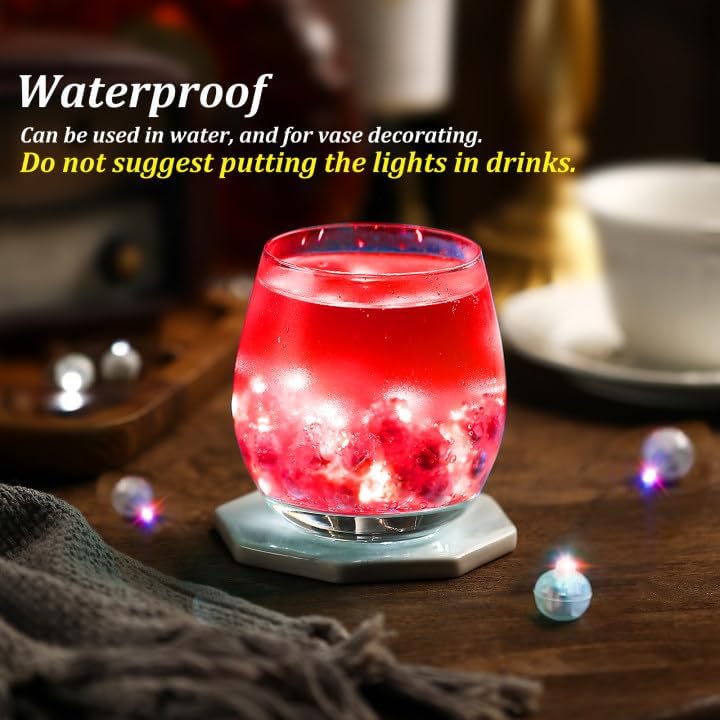 ZGWJ 100PCs Mini Led Lights, Led Balloons Light for Party Decorations Neon Party Lights for Paper Lantern Easter Eggs Birthday Party Wedding Halloween Christmas Decoration(Glow steadily Red)