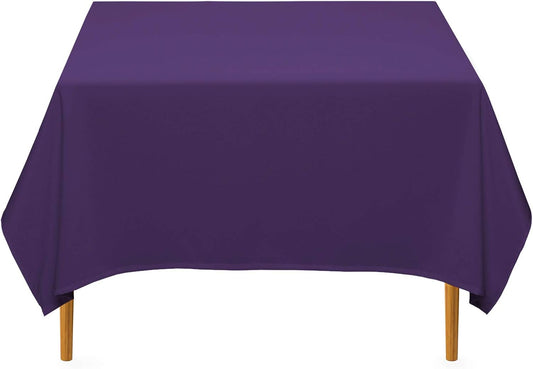 Lann's Linens - 70" Square Premium Tablecloth for Wedding/Banquet/Restaurant - Polyester Fabric Table Cloth - Purple