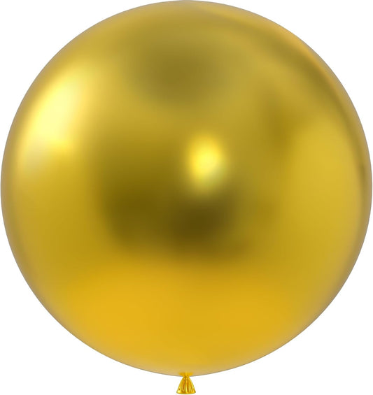 36 inch Metallic Gold Giant Balloons, 4pcs large latex round balloons for Photo Shoot, balloons garland or arch as wedding decorations, retirement party,baby shower party,birthday decorations