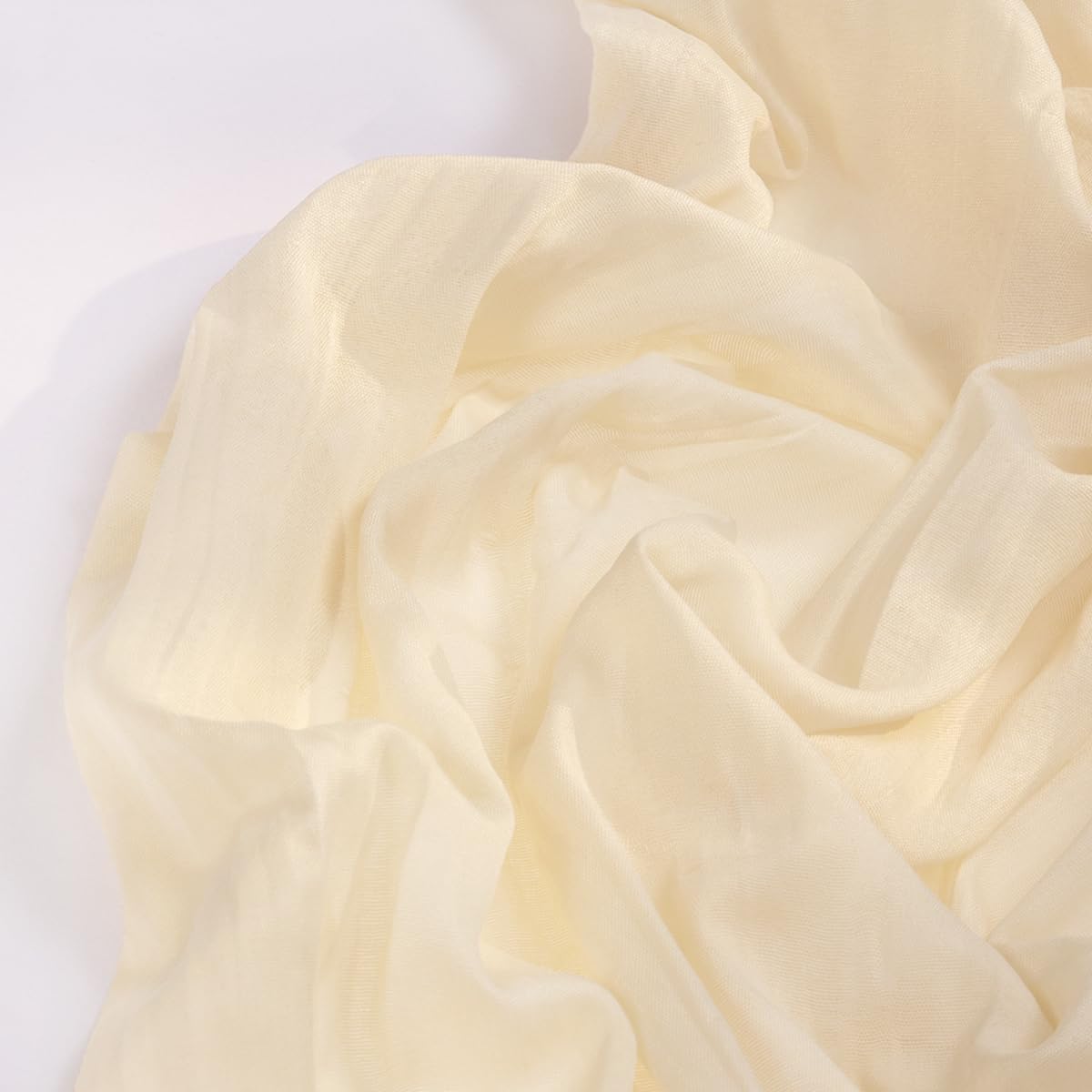 Beige Cheesecloth Table Runner 4 Pack Fall Table Runners 120 Inches Boho Gauze Cream Cheese Cloth Fall Table Decorations for Thanksgiving Wedding Bridal Baby Shower Garden Party Decor