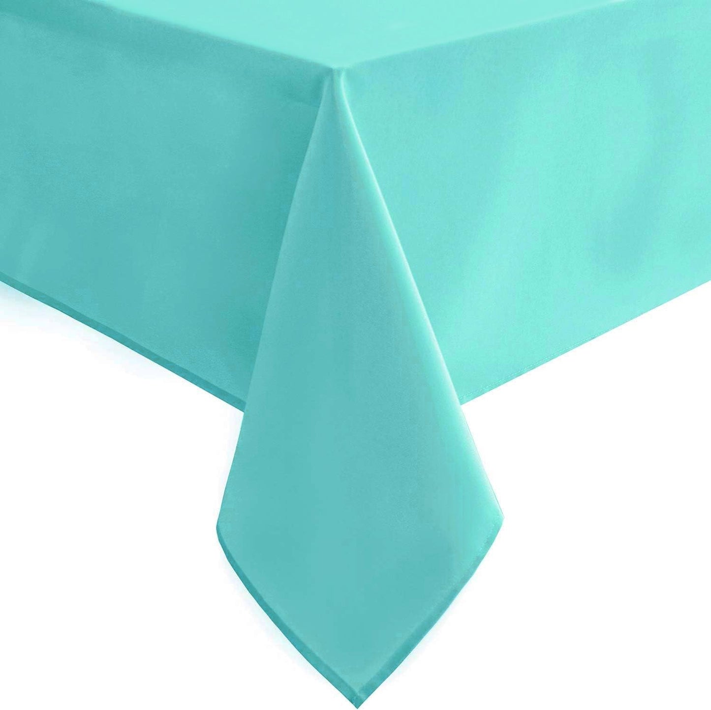 Hiasan Light Blue Tablecloth Square - Waterproof and Wrinklr Resistant Washable Polyester Fabric Table Cloth for Dining Room and Outdoor Use, 30 x 30 Inch