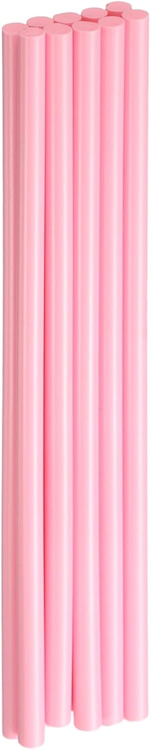 HARFINGTON 10pcs Hot Glue Sticks 0.28" Dia x 7.87" Long EVA Mini Hot Melt Adhesive Glue Stick for Hot Melt Gun Wood Plastic Glass Flowers Fabrics Foam, Pink