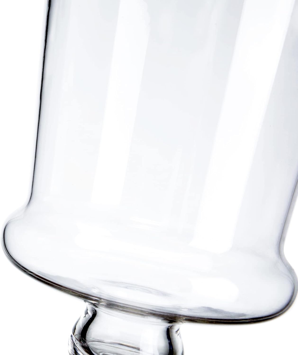 Glass Apothecary Jars, Clear Candy Bowl Dishes Holder Elegant Storage Buffet Display, Decorative Wedding Candy Organizer Canisters (Height: 16" Body: 6")